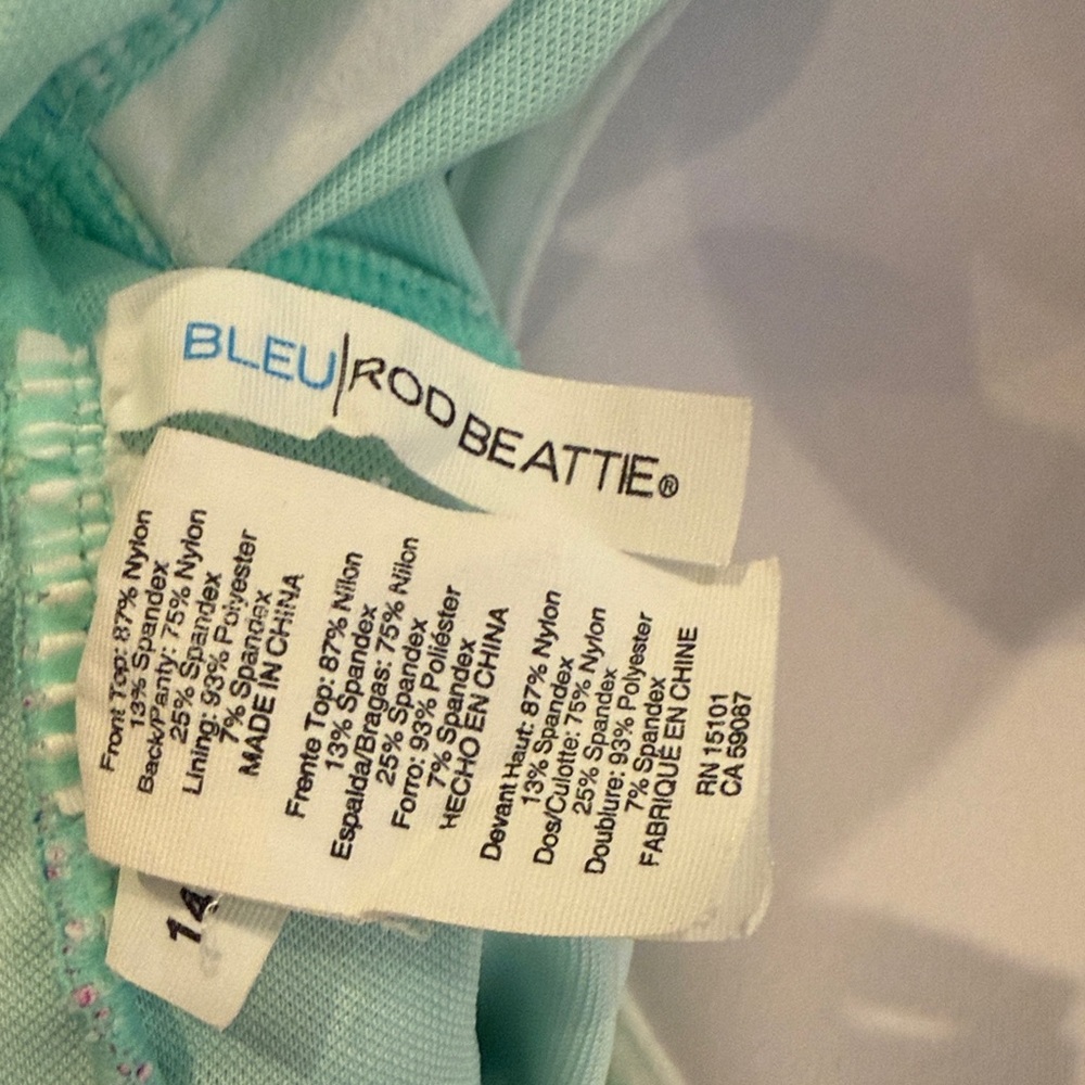 Women’s Bleu By Rod Beattie Floral One Piece Swimsuit - Picture 2 of 4